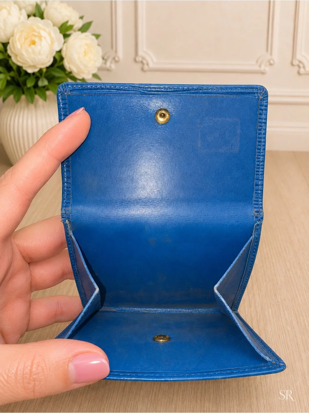 Vintage Louis Vuitton Portefeuille Elise Wallet Toledo Blue Epi Leather